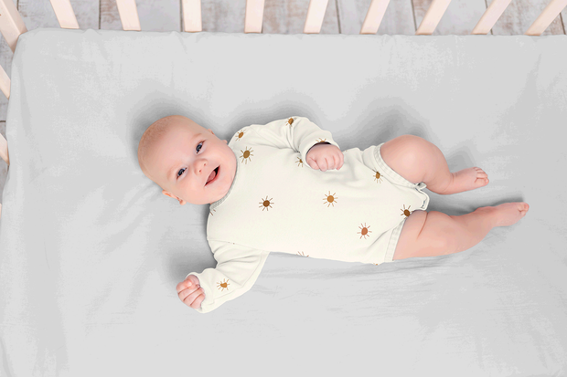 Cotton Jersey fabric Suns Off White