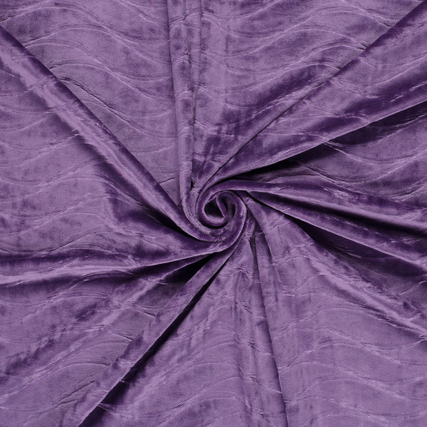 Velvet fabric Magenta embossed 