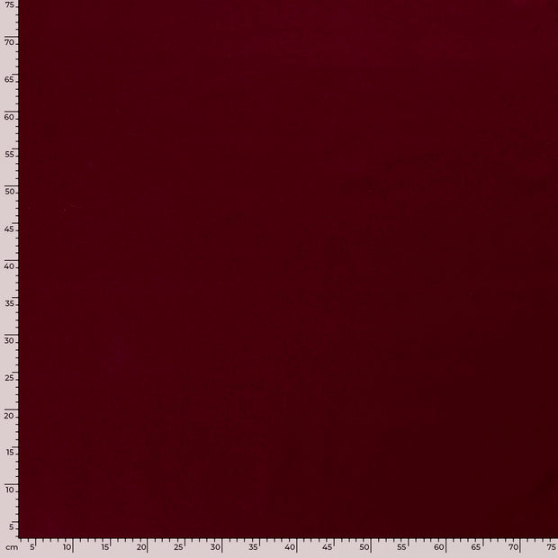 Canvas fabric Unicolour Wine red