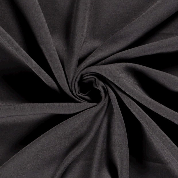 Viscose Twill fabric Unicolour Dark Grey