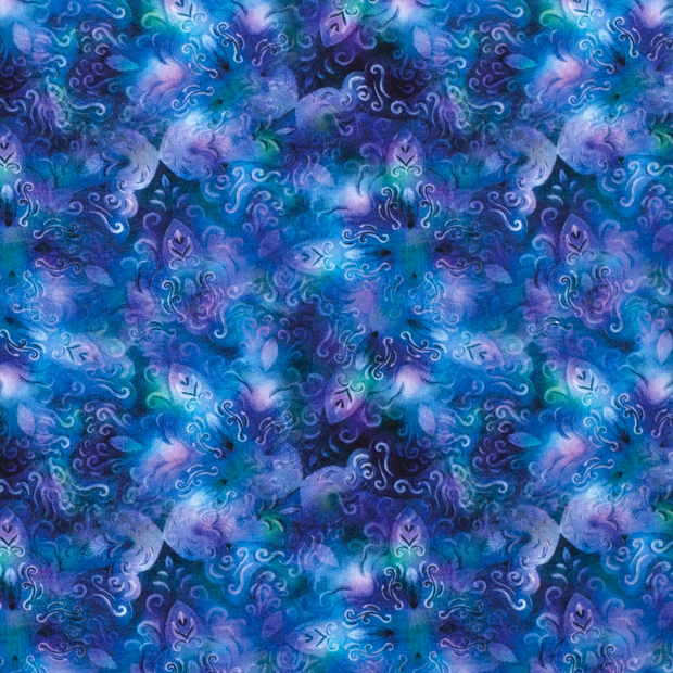 Jogging fabric Tie Dye Indigo