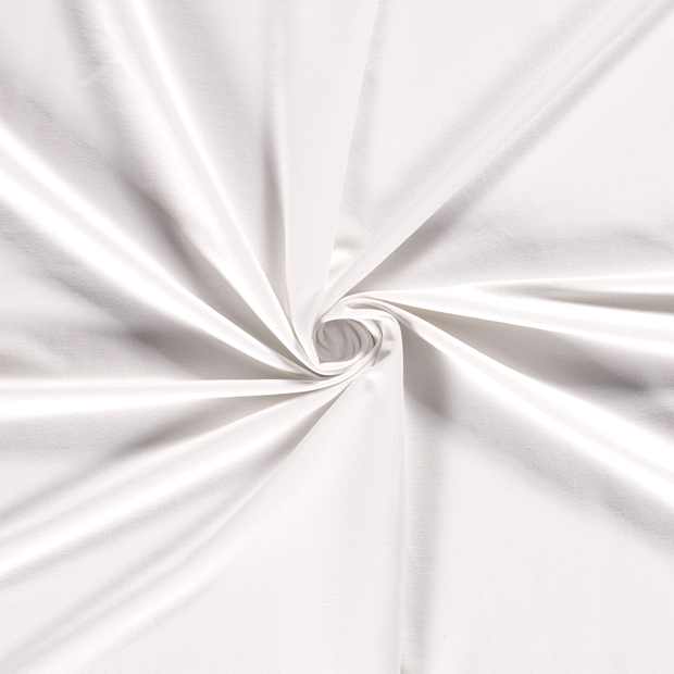French Terry fabric Optical White recycled 