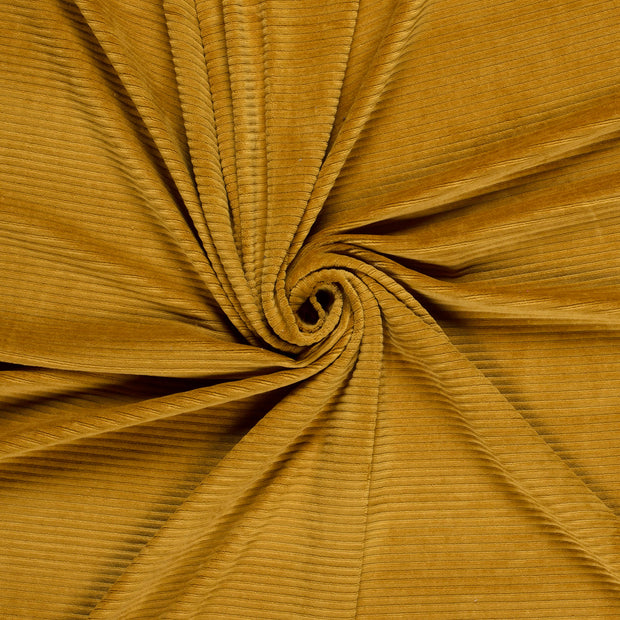 Nicky Velours Rib tissu Ocre 