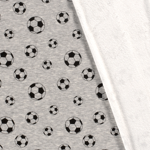Alphen Fleece fabric Balls printed 