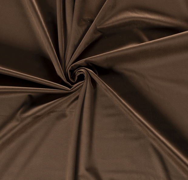 Velvet fabric Unicolour Brown