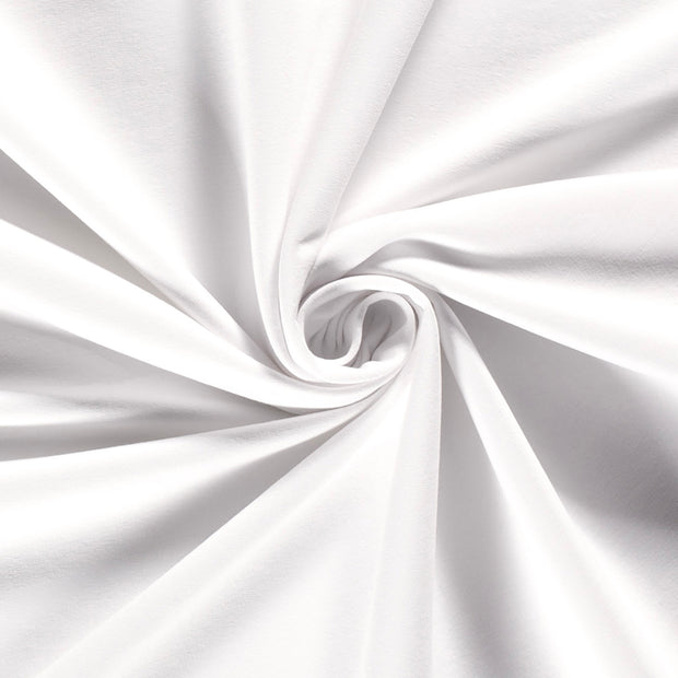 French Terry fabric Unicolour Optical White