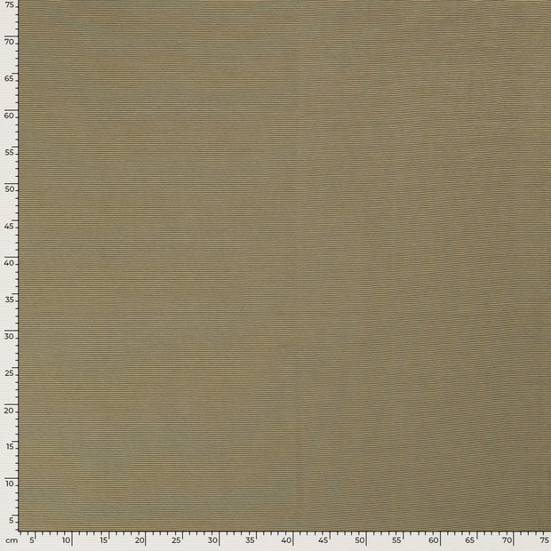 Ottoman jersey fabric Unicolour Olive Green