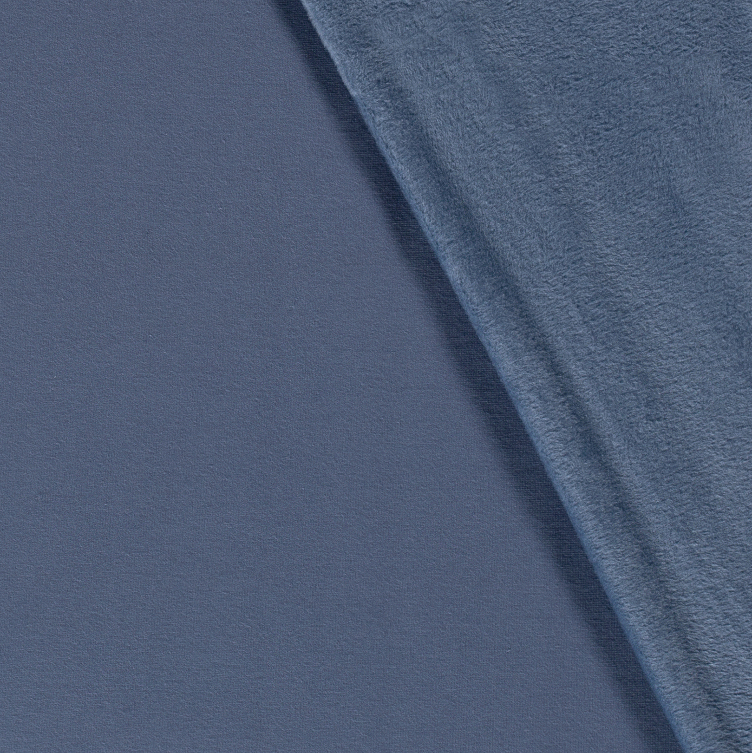Alphen Fleece fabric Unicolour Indigo | Wholesale fabrics