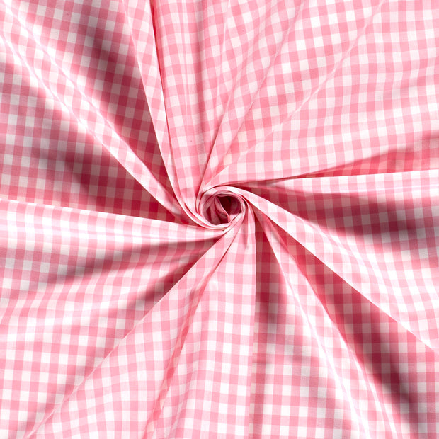 Cotton Poplin Yarn Dyed fabric Pink 