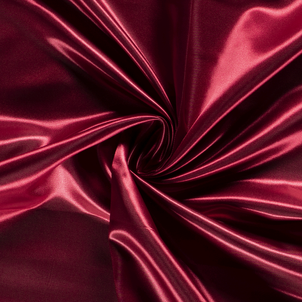 Satin fabric Bordeaux 