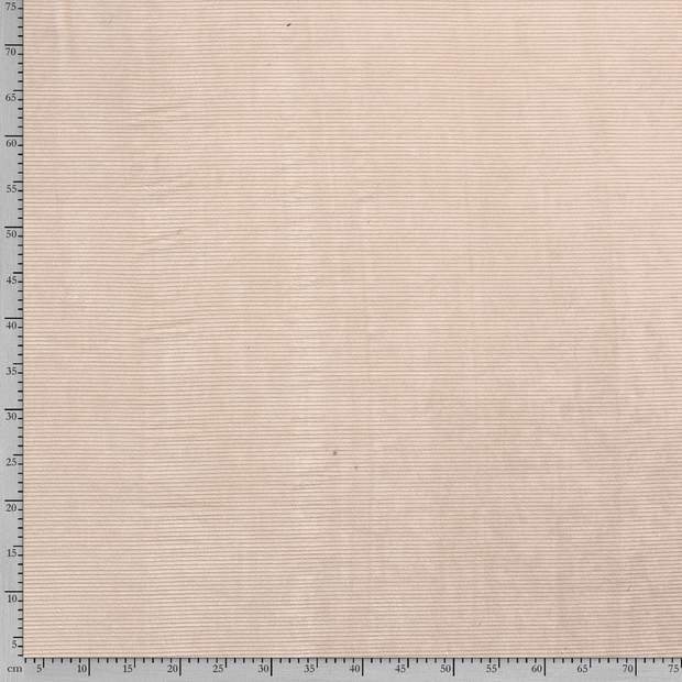 Velvet fabric Rib Beige