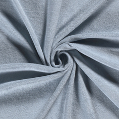 Frottee-Stretch Uni Eisblau