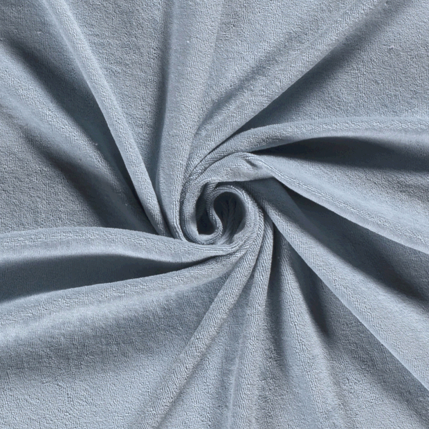 Stretch terry fabric Unicolour Ice Blue