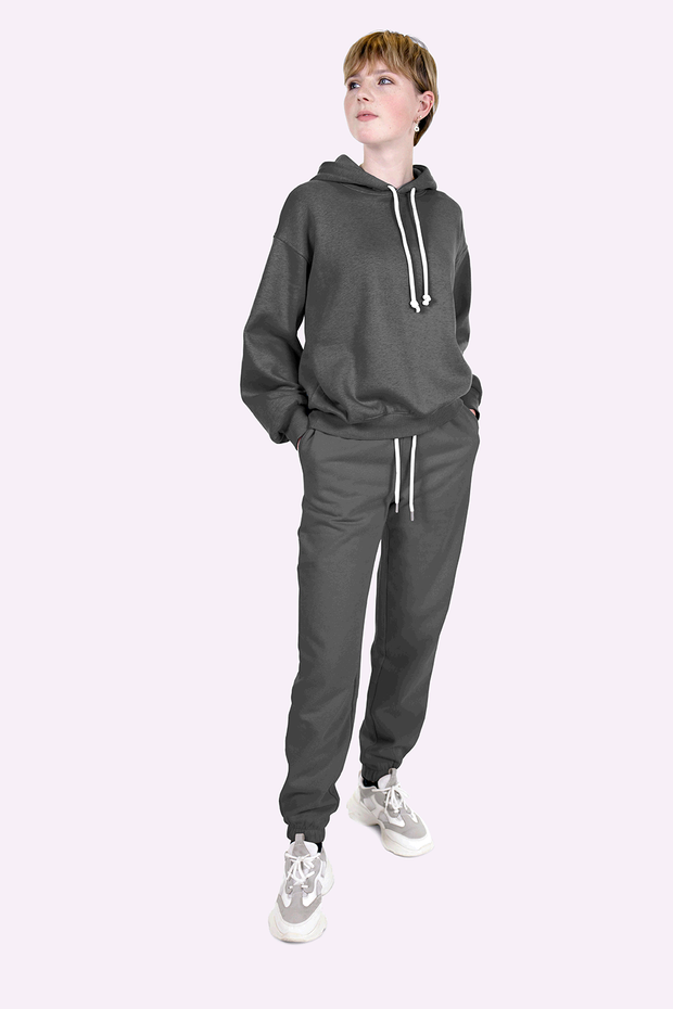 Jogging fabric Unicolour Dark Grey