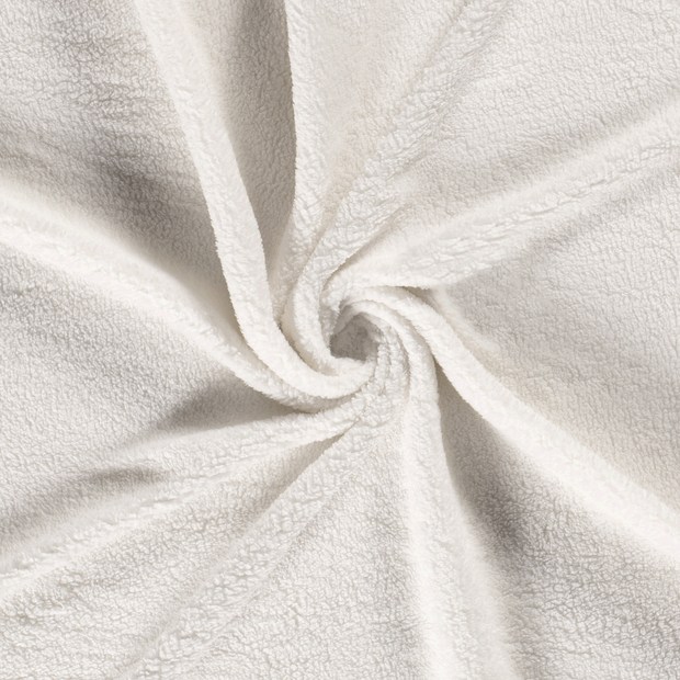 Sherpa Fleece fabric Off White 