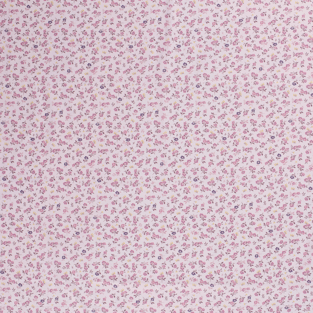 Cotton Poplin fabric Millefleurs Light Pink