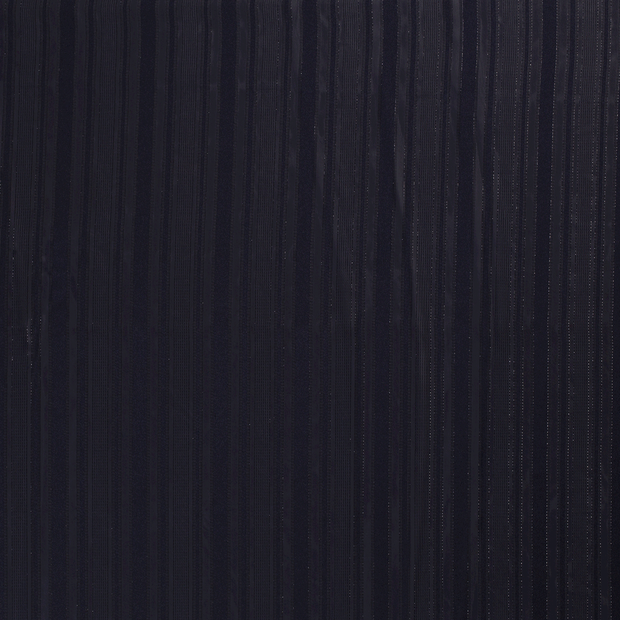 Chiffon Damast tissu Bleu Marine semi-transparent 