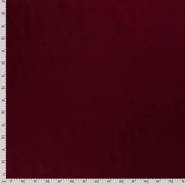 Popeline de Coton tissu Unicolore Bordeaux