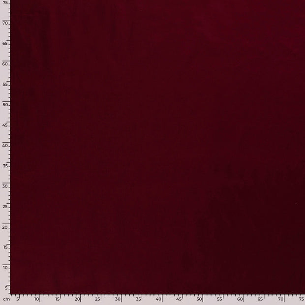 Cotton Poplin fabric Unicolour Bordeaux