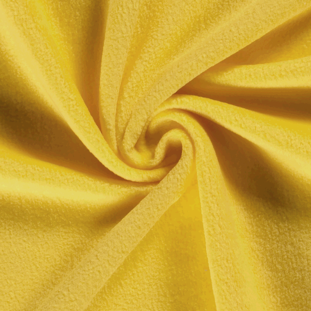 Polar Fleece fabric Unicolour Yellow