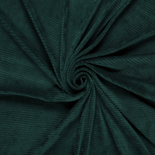 Nicky Velours Rib fabric Dark Green 