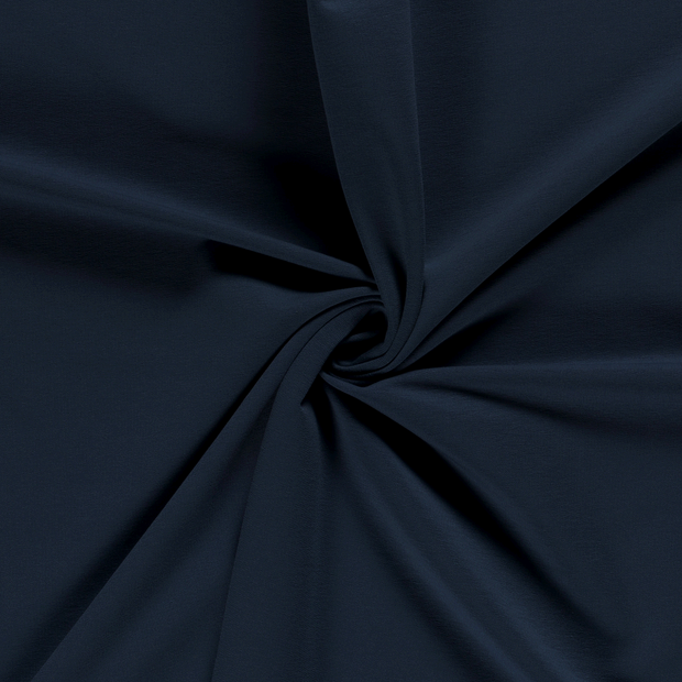 French Terry fabric Unicolour Dark Indigo