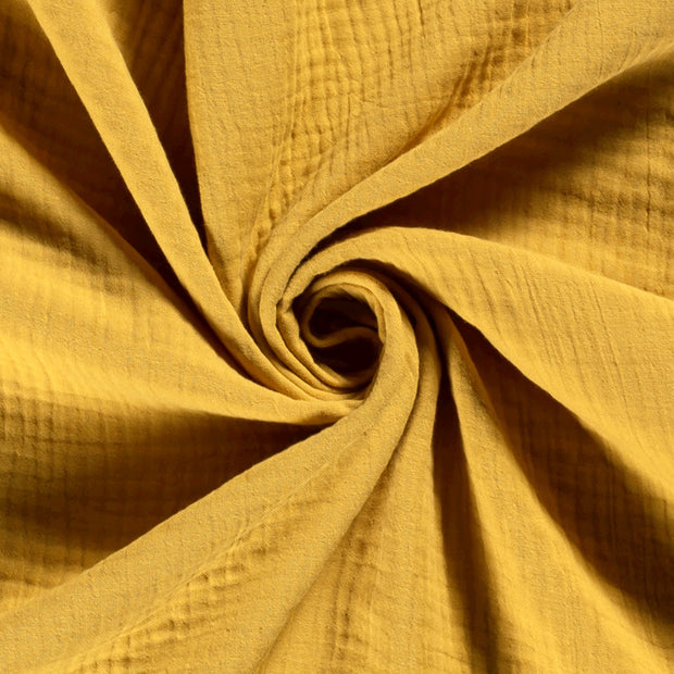Muslin Triple Layer fabric Unicolour Oker
