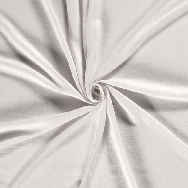 Woven Viscose Linen fabric Optical White slub 