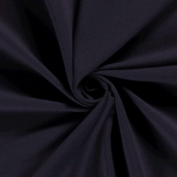 French Terry fabric Unicolour Navy