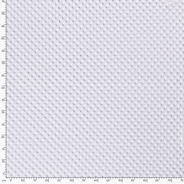 Minky fabric Unicolour Optical White