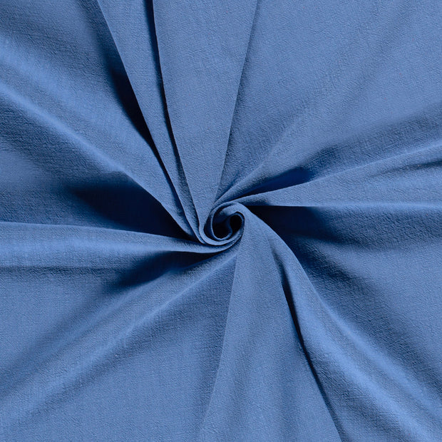 Ramie Linen fabric Cobalt stone washed 