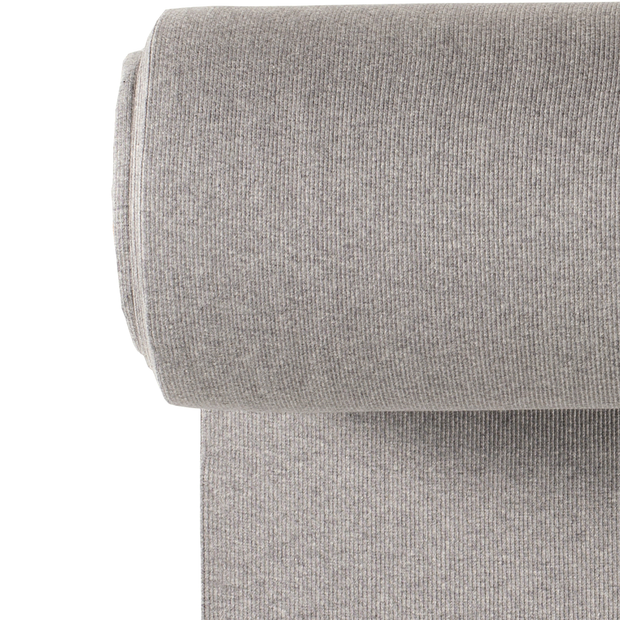 Cuff Material 2x2 rib fabric Melange Light Grey