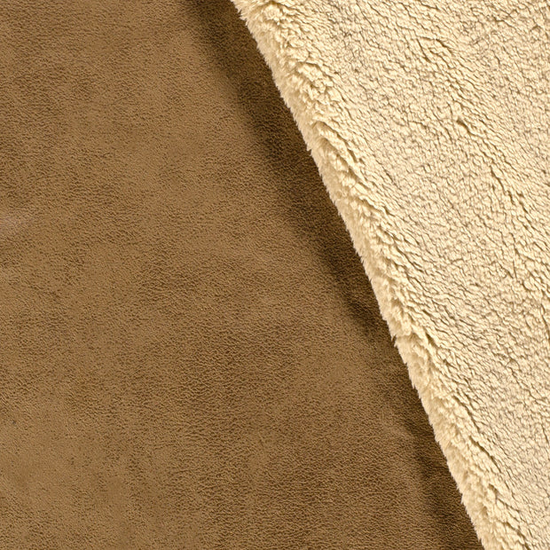 Lammy Coat tissu Unicolore Camel