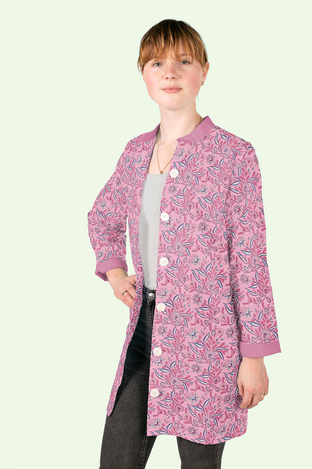 Cotton Poplin fabric Millefleurs Light Pink