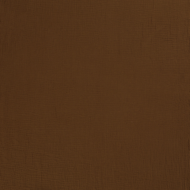 Muslin fabric Brown matte 