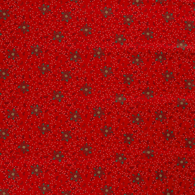Cotton Poplin fabric Red 