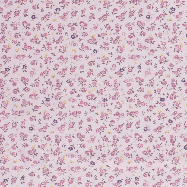 Cotton Poplin fabric Millefleurs Light Pink