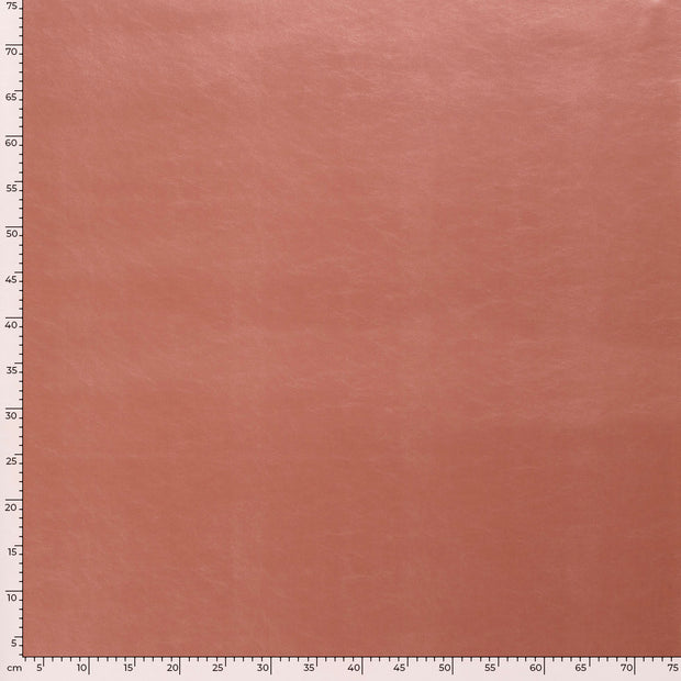 Tela en imitación de piel tela Unicolor Rosa antiguo