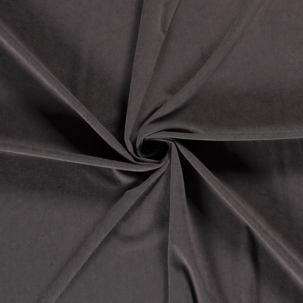 Velvet fabric Dark Grey 