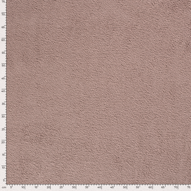 Terry Towelling fabric Unicolour Nude