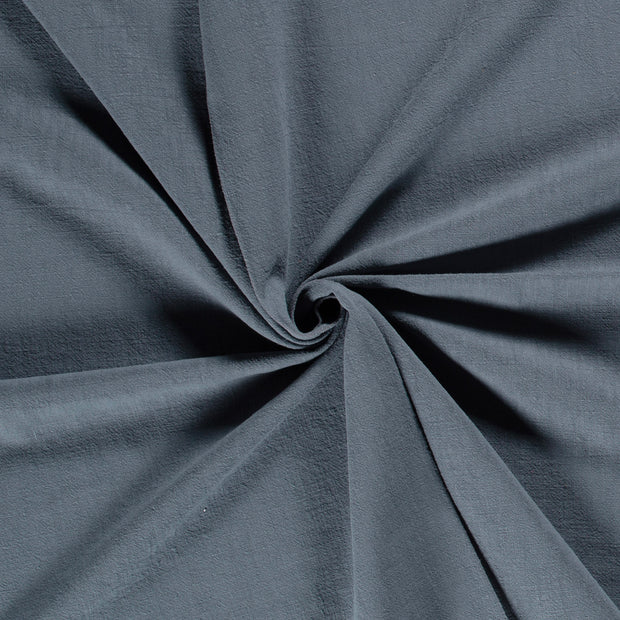 Ramie Linen fabric Indigo stone washed 