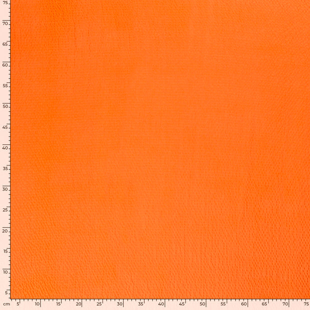 Viscose Bubble fabric Abstract Orange