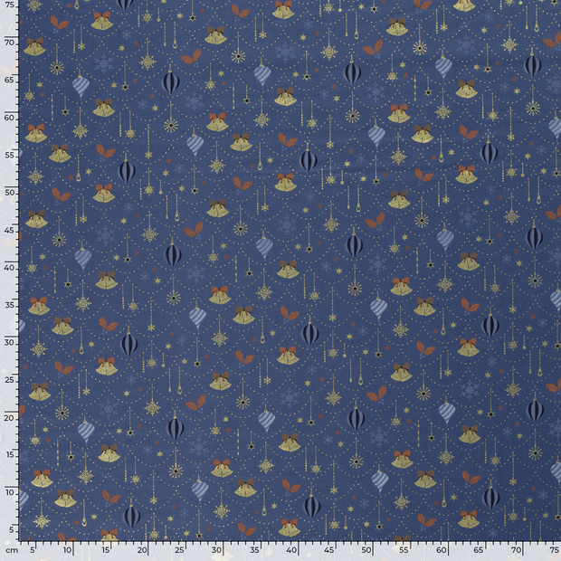 Cotton Poplin fabric Christmas 
