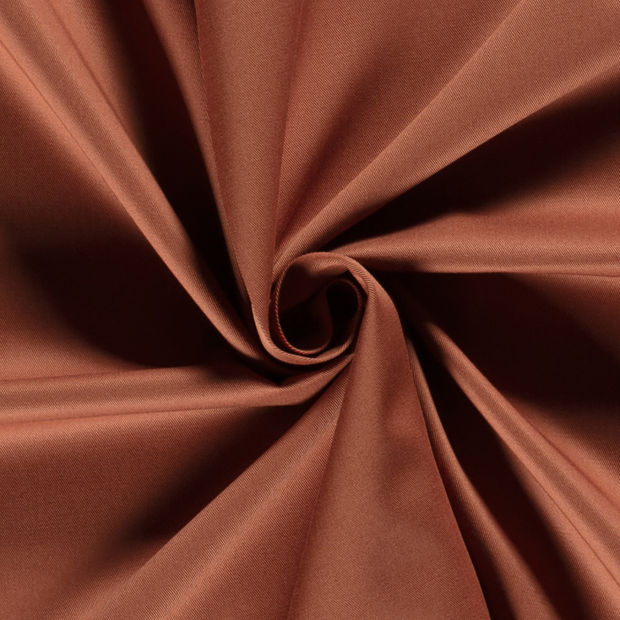Twill fabric Unicolour Brique