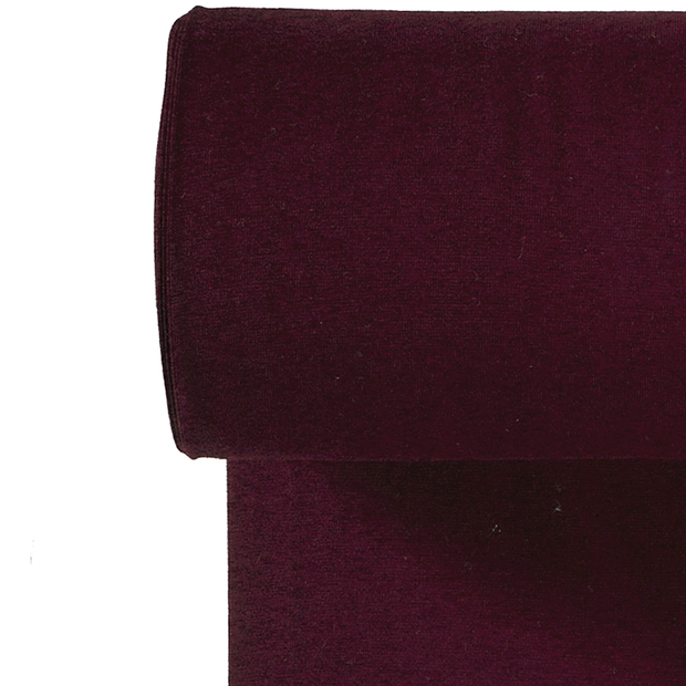 Bord Cote tissu Unicolore Bordeaux