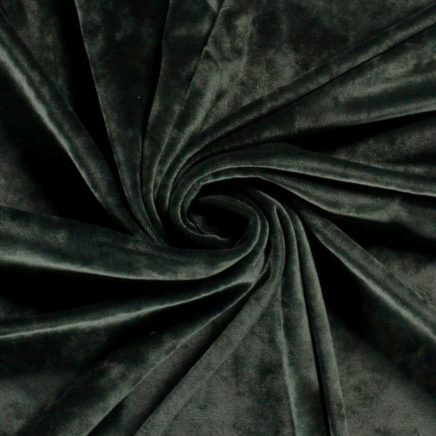 Velvet fabric Unicolour Dark Green