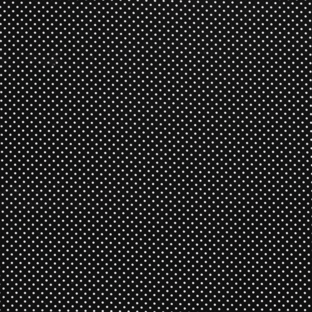 Cotton Poplin fabric Dots Black