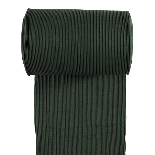 Cuff Material 3x3 rib fabric Dark Green matte 
