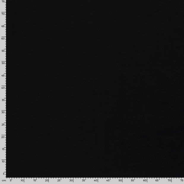 Algodón Jerséis tela Unicolor Negro