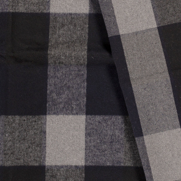 Jacquard fabric Checks brushed 